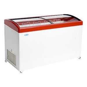 Ларь морозильный Снеж МЛГ-500 красный